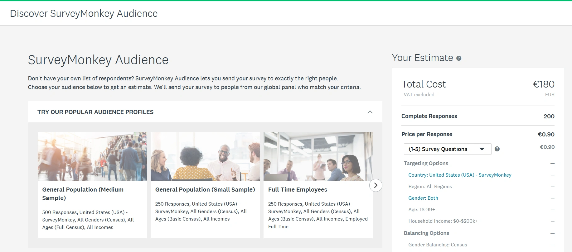audience surveymonkey