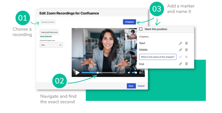 Insert Zoom recordings in Confluence