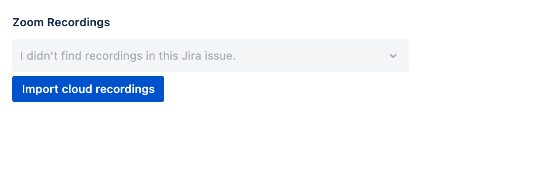 import Zoom recordings from cloud to Jira