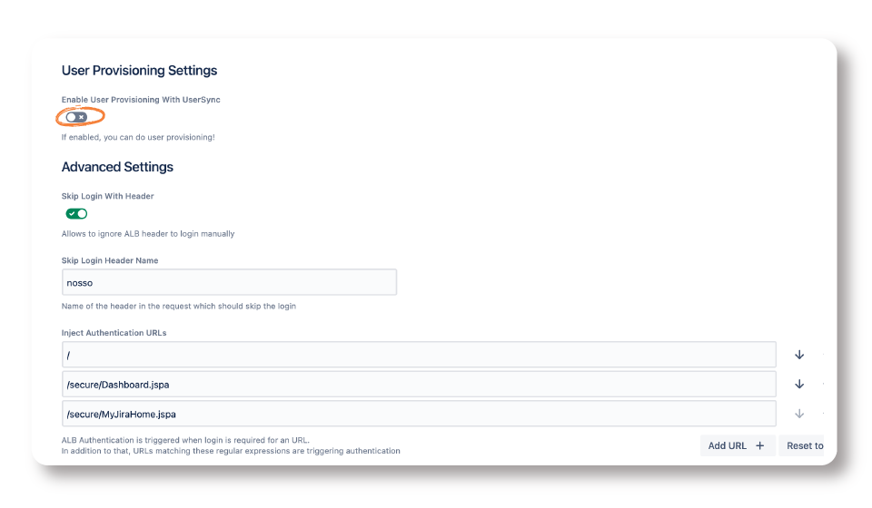 Enabling User Provisioning with User Sync