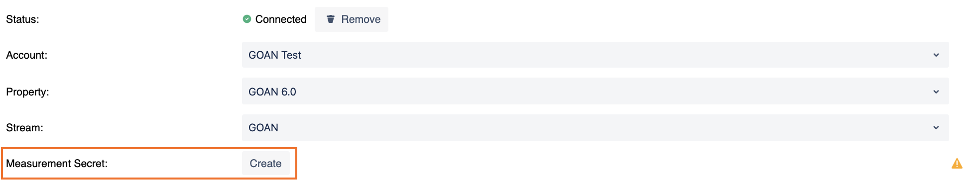 google analytics 4 measurement secret