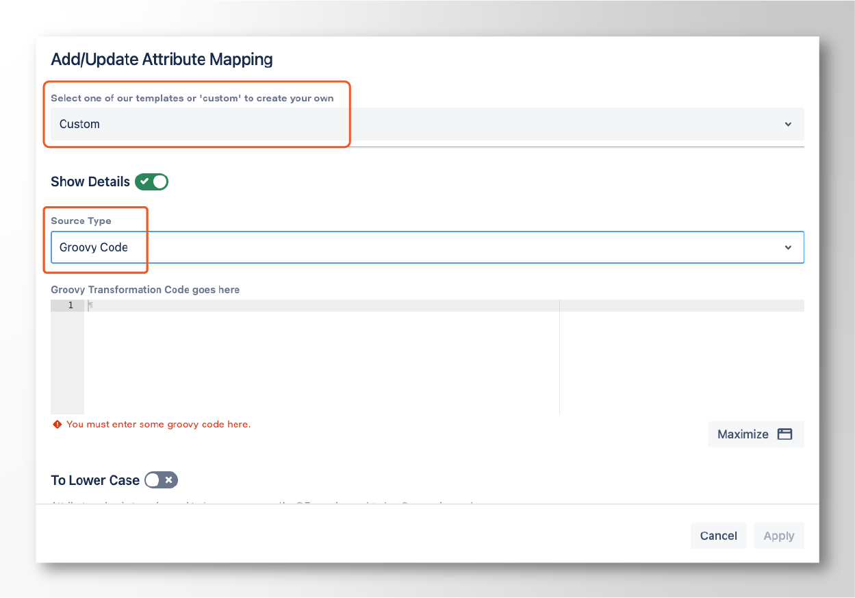 adding a custom groovy code