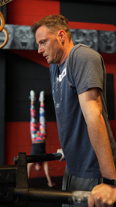Daniel does CrossFit training every Tuesday evening