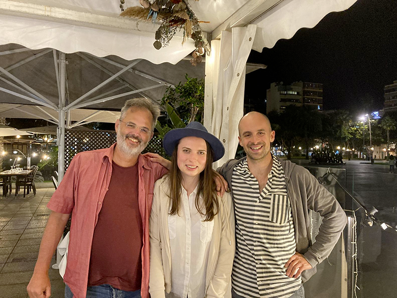 Team Out of Office: Michael, the app’s developer; Irina, our UI designer; and myself, the Product Owner