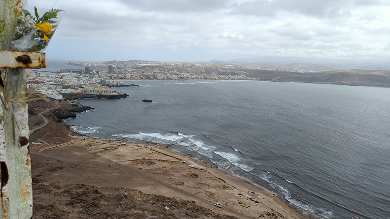The rocky, deserted landscape in Northern Gran Canaria