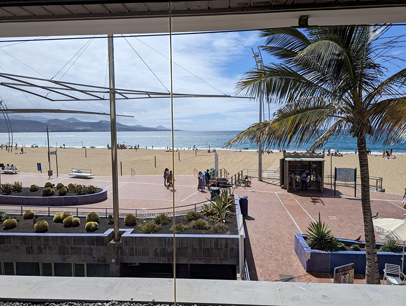 View of the Ocean from the hotel’s cafeteria