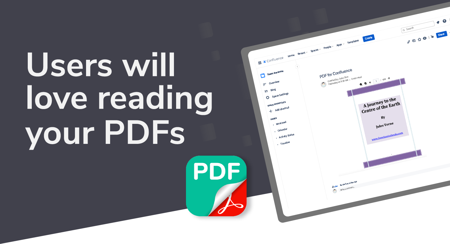 How to insert PDF files in Confluence that actually look good