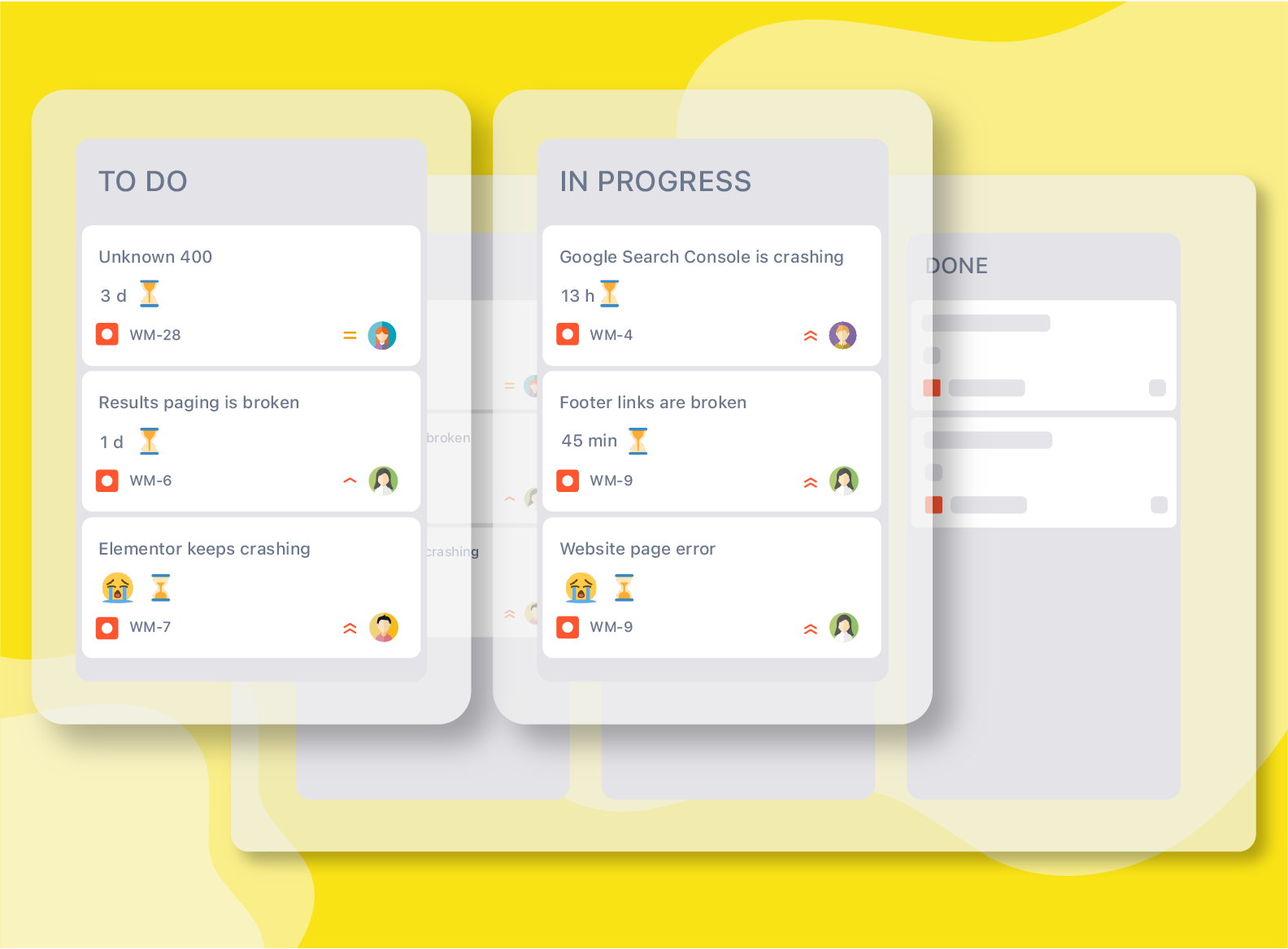 A true SLA in Jira Sofware. This view allows to see how left is left for a bug to be solved.